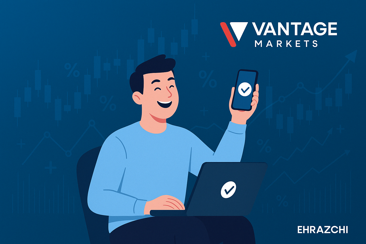 احراز هویت و رفع مشکل بروکر Vantage Markets