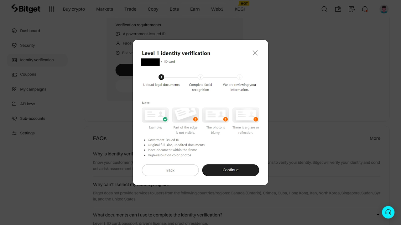 رفع مسدودی صرافی بیت گت Bitget :حل مشکل Kyc به صورت تضمینی