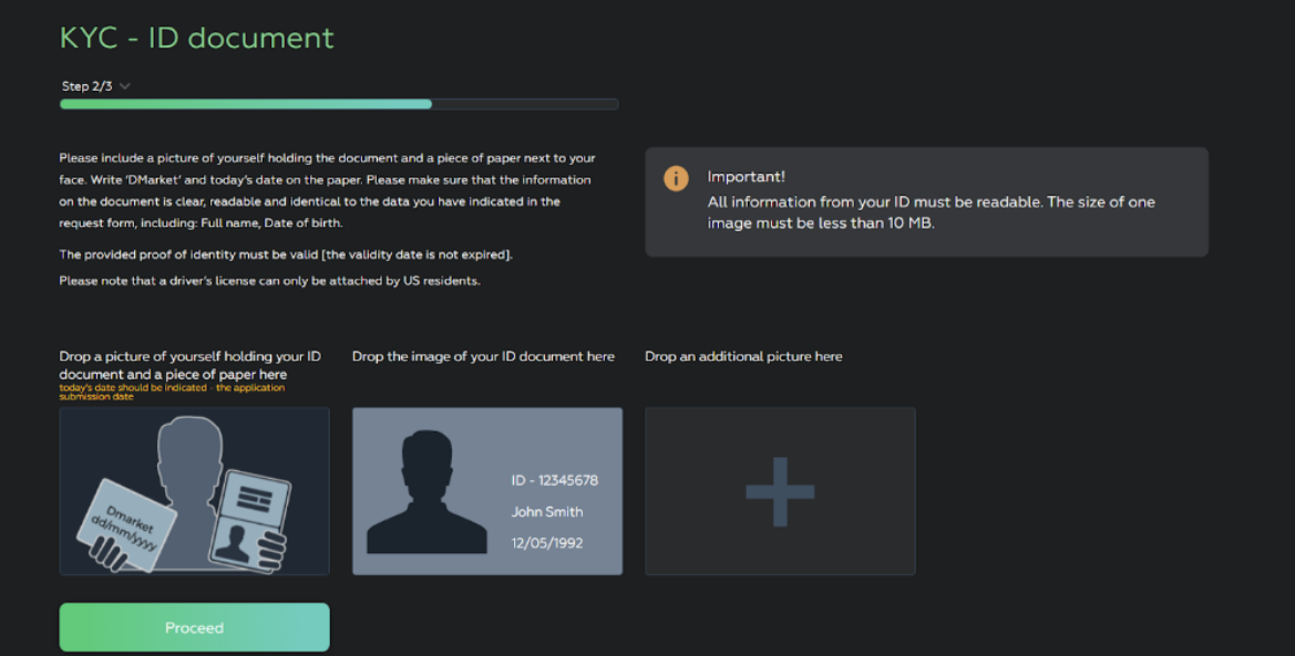 سایت dmarket :ثبت نام،وریفای و احراز هویت تضمینی